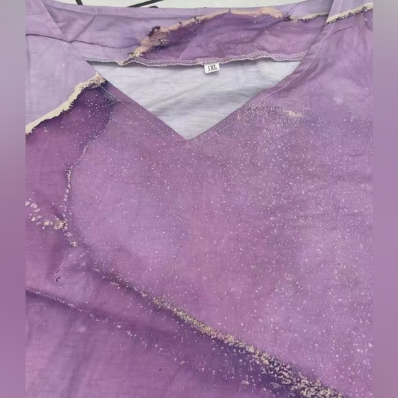 Plus Size Tie Dye Blouse - Picture 3 of 5